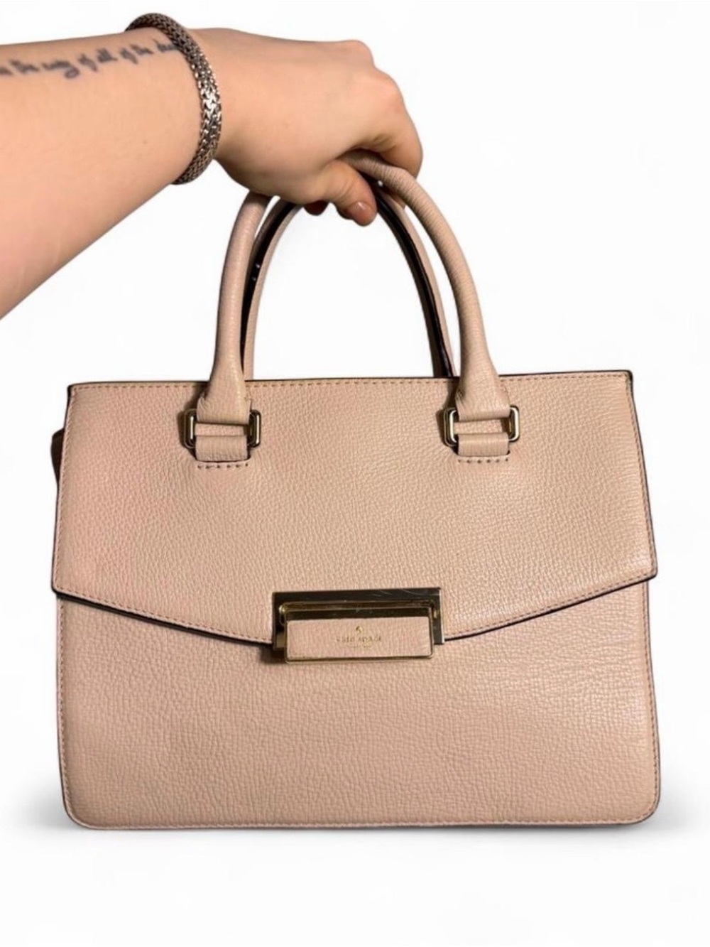 kate spade Blush Pebbled Leather Satchel